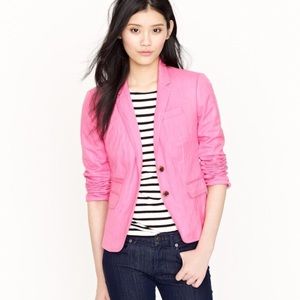 J. Crew Bright Pink Suit Jacket
